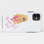 Blondes doen het het beste! Gepersonaliseerde teks Case-Mate iPhone Case (Achterkant (horizontaal))