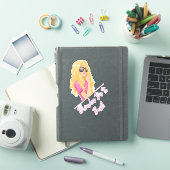 Blondes doen het het beste! Gepersonaliseerde teks Sticker (iPad Cover)