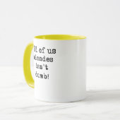 Blondes is geen Dumb Funny Mug Humor Mok (Voorkant links)