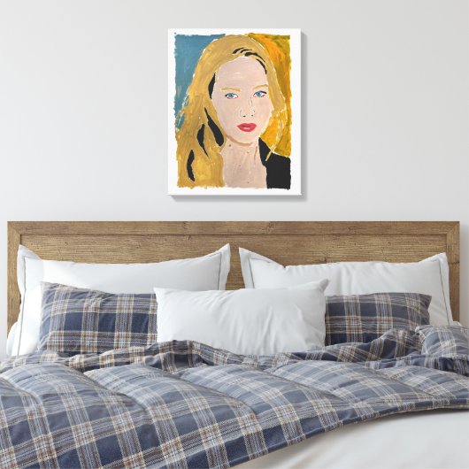 Blondie Canvas Afdruk (Insitu (Slaapkamer))