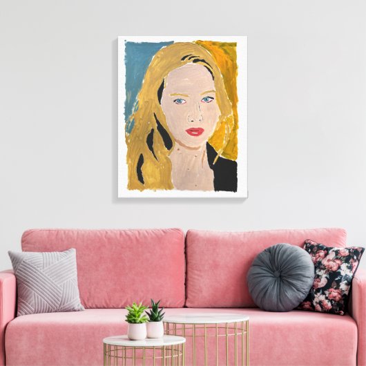 Blondie Canvas Afdruk (Insitu (Woonkamer))