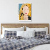 Blondie Canvas Afdruk (Insitu (Slaapkamer))