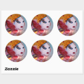 "Blondie & Ik" Ronde Sticker (Vel)