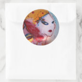 "Blondie & Ik" Ronde Sticker (Tas)