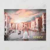 Blondie in Romantic Venetië Briefkaart (Voorkant)