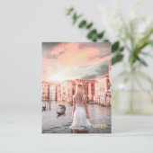 Blondie in Romantic Venetië Feestdagenkaart (Staand voorkant)