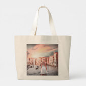 Blondie in Romantic Venetië Grote Tote Bag (Achterkant)