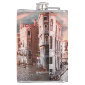 Blondie in Romantic Venetië Heupfles (Achterkant)