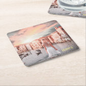 Blondie in Romantic Venetië Kartonnen Onderzetters (Schuin)