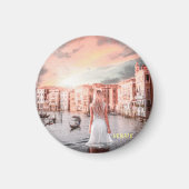 Blondie in Romantic Venetië Magneet (Voorkant)