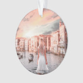 Blondie in Romantic Venetië Ornament (voorkant)