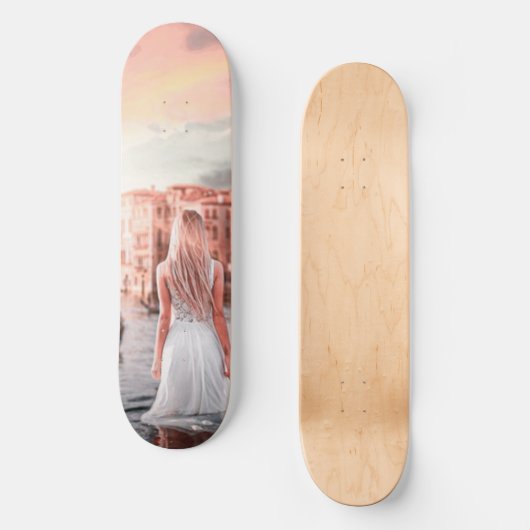 Blondie in Romantic Venetië Persoonlijk Skateboard (Voorkant)