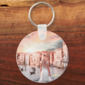 Blondie in Romantic Venetië Sleutelhanger (Voorkant)