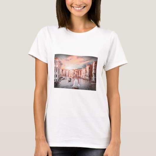 Blondie in Romantic Venetië T-shirt (Voorkant)