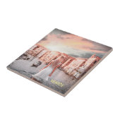 Blondie in Romantic Venetië Tegeltje (Zijkant)