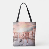 Blondie in Romantic Venetië Tote Bag (Achterkant)