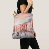 Blondie in Romantic Venetië Tote Bag (Dichtbij)