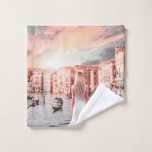 Blondie in Romantic Venetië Washandje (Wasdoekje)