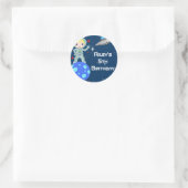 Blondine Astronaut Boy Party Favor Labels (Tas)