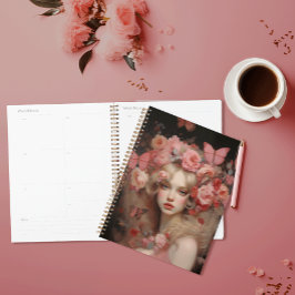Blondine Beauty - Een Vrouwenportret en Bloemen Planner