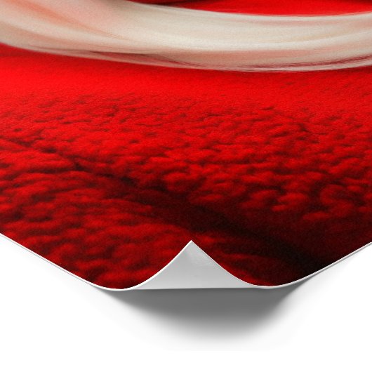 Blondine dame in rood poster (Hoek)