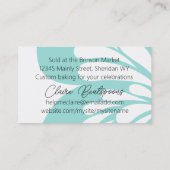 Blondine fee magische lepel bakken bakkerij gebak  visitekaartje (Achterkant)