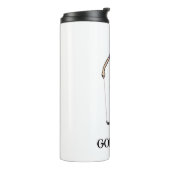 Blondine Golf Fal Thermische Tumbler Vrouwen Thermosbeker (Gedraaid links)