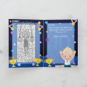 Blondine jongens gymnastiek Je bent een doolhof-in Kaart (Binnen)