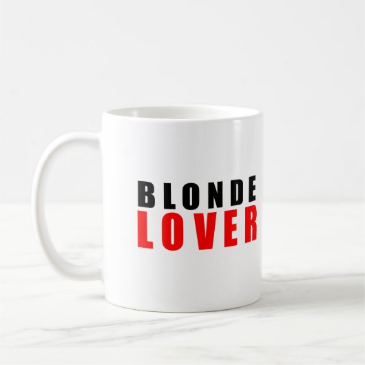 Blondine lover koffiemok (Links)