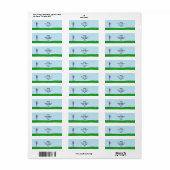 Blondine Mannelijke Golfer Retouradres Labels (Full Sheet)