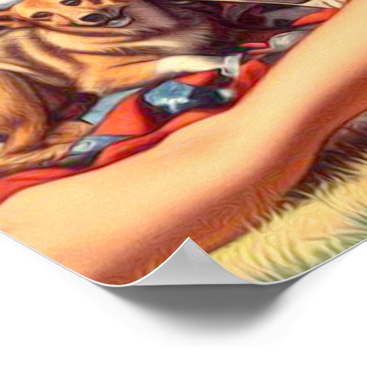  Blondine Pin-up Poster (Hoek)