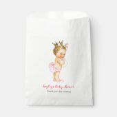 Blondine Princess Baby shower / Verjaardagsgunstta Bedankzakje (Voorkant)