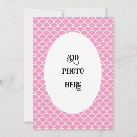 Blondine Zeemeermin 1E Verjaardag Uitnodiging (Achterkant)