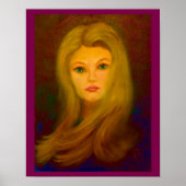 Blondish Lady-Poster Poster (Voorkant)