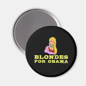 Blondjes voor Obama Magnet (Voorkant / Achterkant)