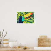 "Bloo Bird" Art van Mike Quinn Poster (Keuken)