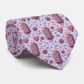 Blood Bag Pattern for Medical Professionals Stropdas (Opgerold)