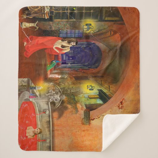 Blood Bath Sherpa Deken (Voorkant)