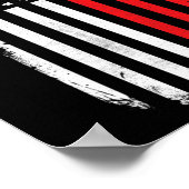 Blood Cancer Awareness Amerikaanse vlag Poster (Hoek)