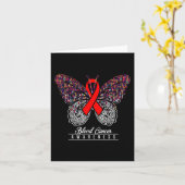 Blood Cancer Awareness Butterfly Lovers geschenken Kaart (Gele Bloem)