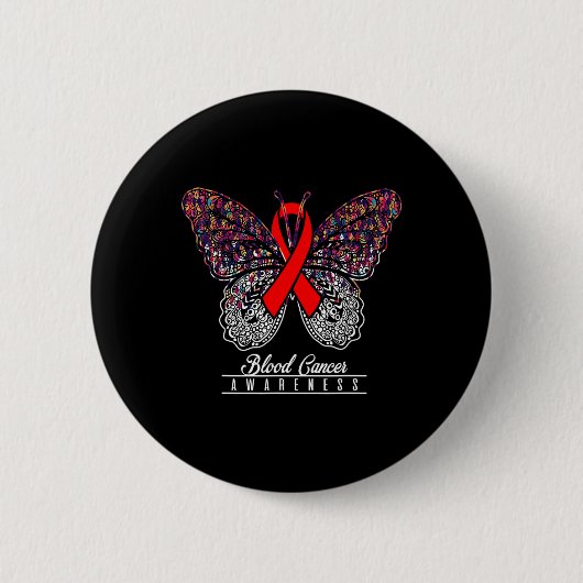 Blood Cancer Awareness Butterfly Lovers geschenken Ronde Button 5,7 Cm (Voorkant)
