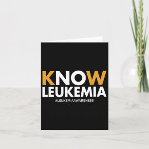 Blood Cancer Awareness Gifts Mannen Vrouwen Kinder Kaart