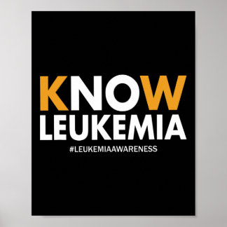 Blood Cancer Awareness Gifts Mannen Vrouwen Kinder Poster