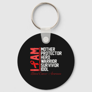 Blood Cancer Awareness Ik ben Mother Hero Warrior Sleutelhanger