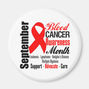 Blood Cancer Awareness Month Ribbon 2 Magneet