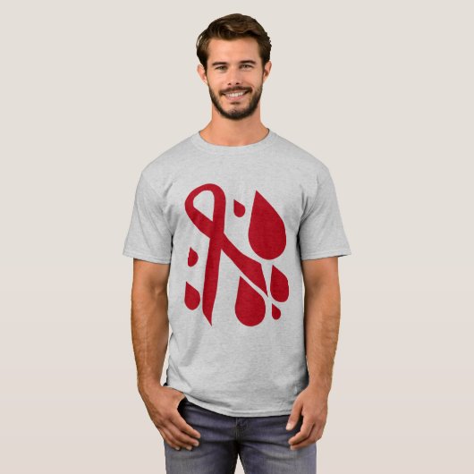 Blood cancer awareness t-shirt (Voorkant volledig)