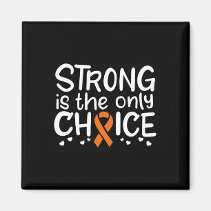 Blood Cancer Survivor Fighter Chemo Oranje lint Magneet