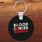 Blood Cancer Warrior Ribbon 2  Sleutelhanger (Voorkant)