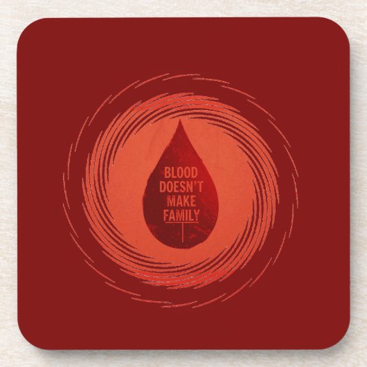 Blood Doesn't Make Family Bier Onderzetter (Voorkant)
