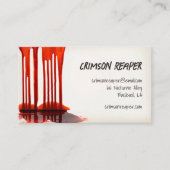 Blood Drips Horror Visitekaartje (Voorkant)